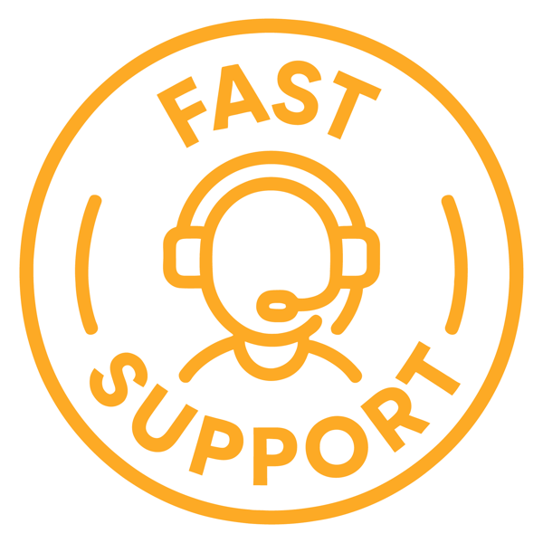 Fast Support customer service badge for Jolllax.