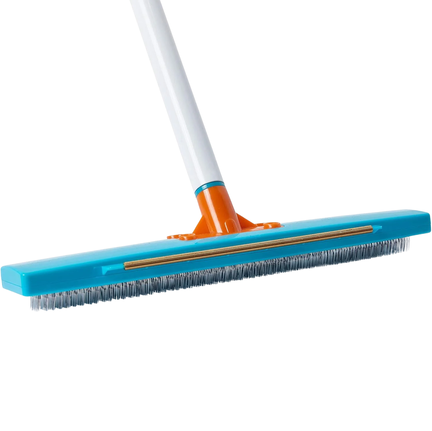 Jolllax Carpet Rake displayed on carpet after cleaning session